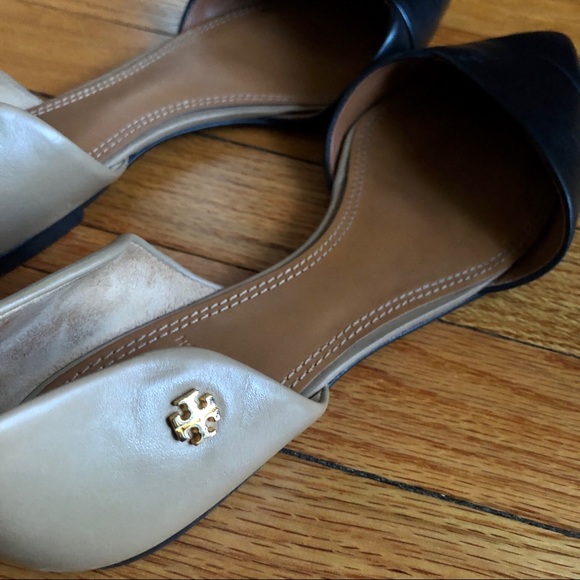 Tory Burch tan and black flats - Picture 5 of 10